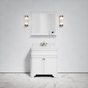 Gainsborough Matte White Mirror 800mm