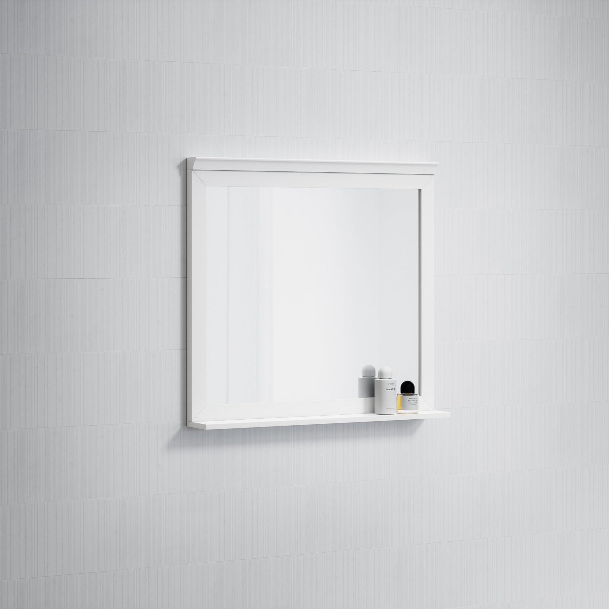 Gainsborough Matte White Mirror 800mm