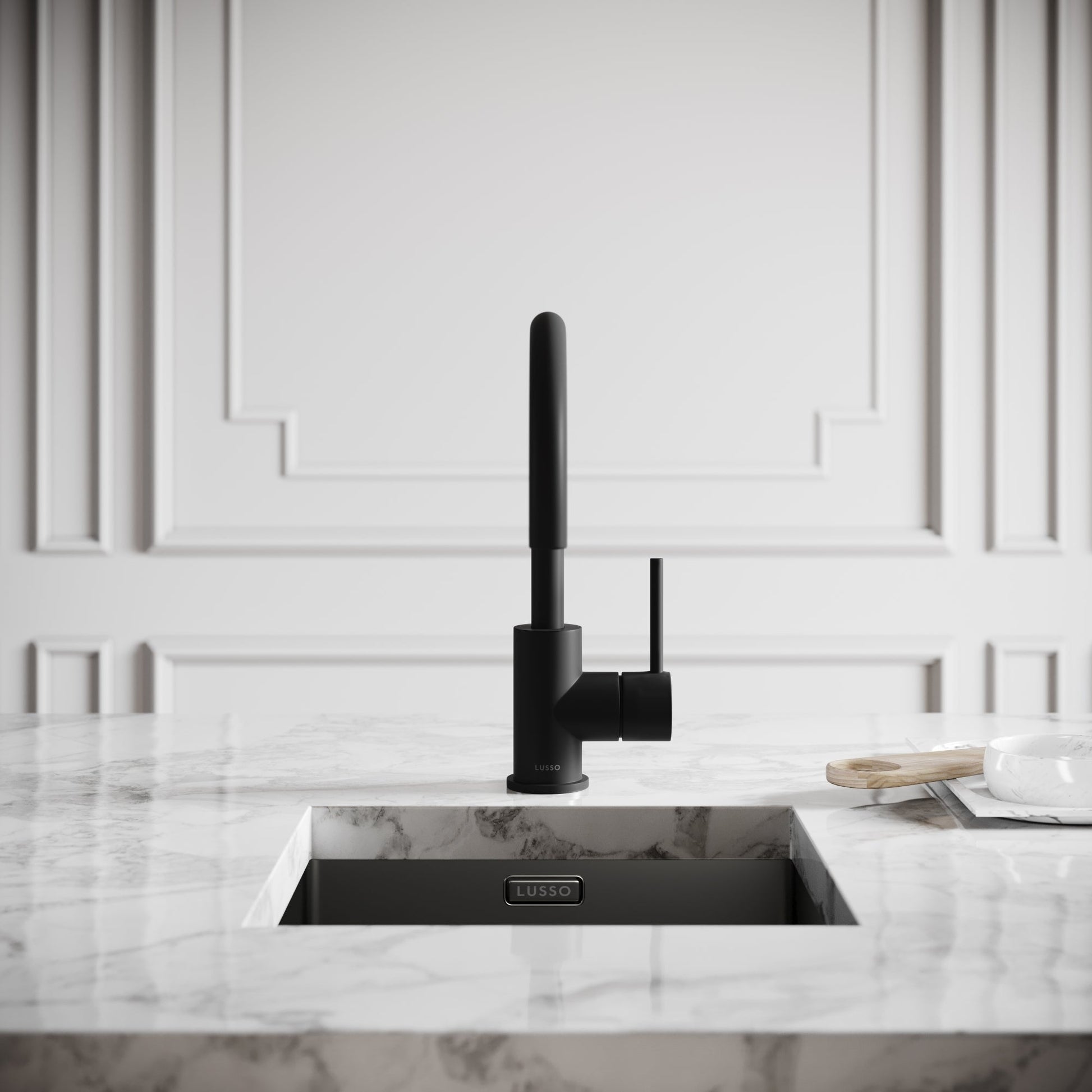 Giro Single Lever Kitchen Mixer Tap Matte Black