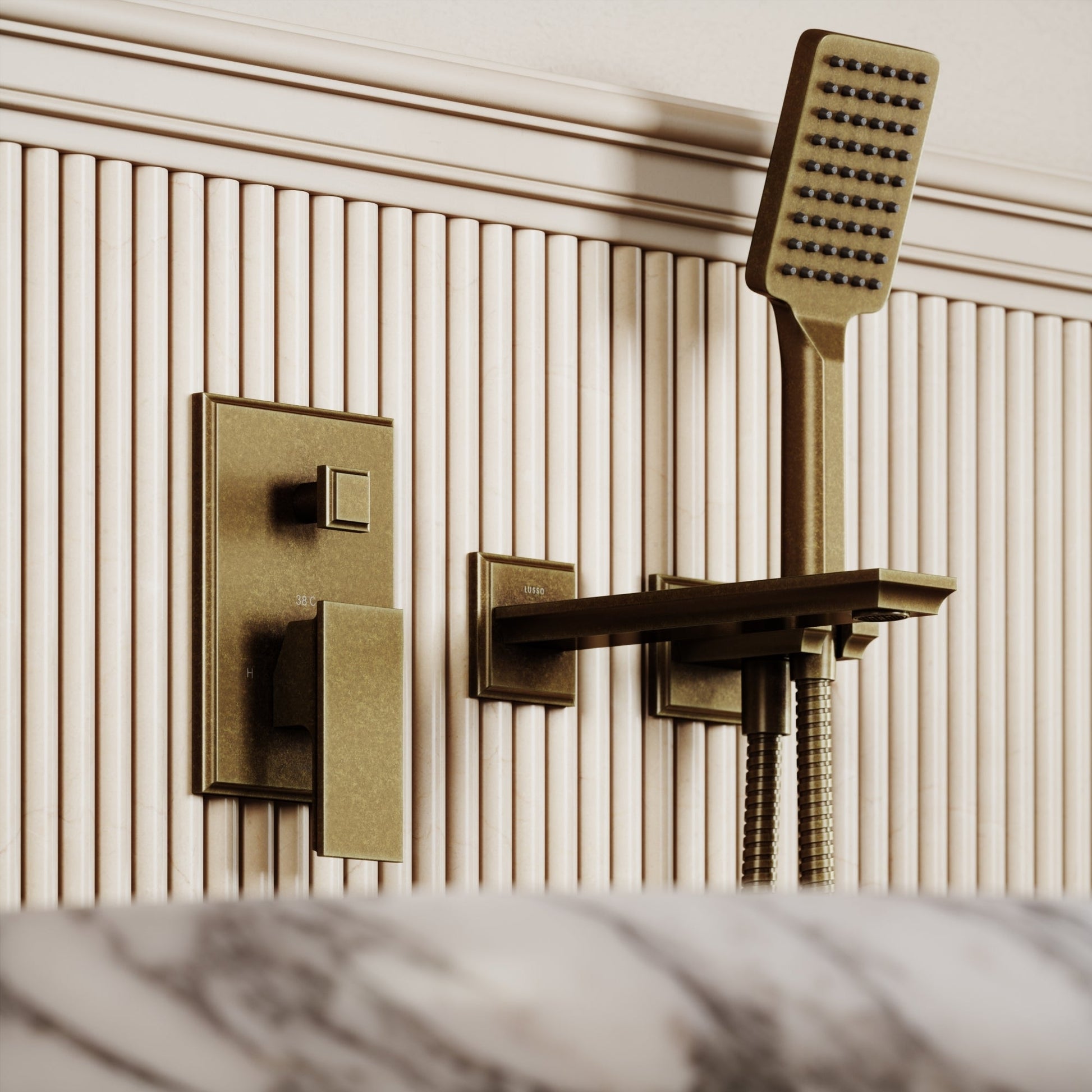 Grandeur Arabescato Marble Freestanding Bath 1780mm