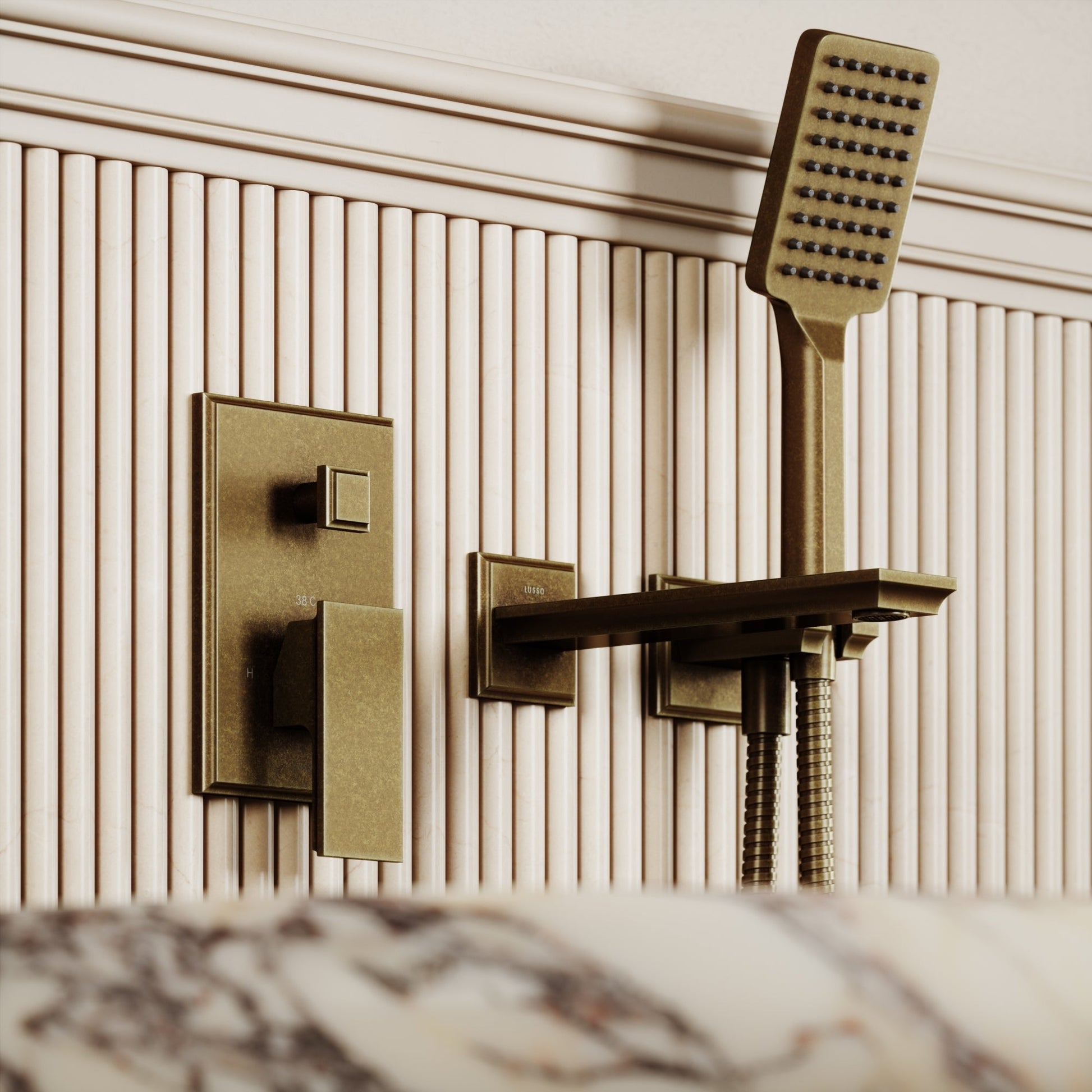 Grandeur Calacatta Viola Marble Freestanding Bath 1780mm