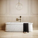 Grandeur Carrara Marble Freestanding Bath 1780mm