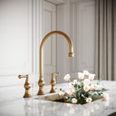 Grantley 3-hole Traditional Kitchen Tap Brushed Gold