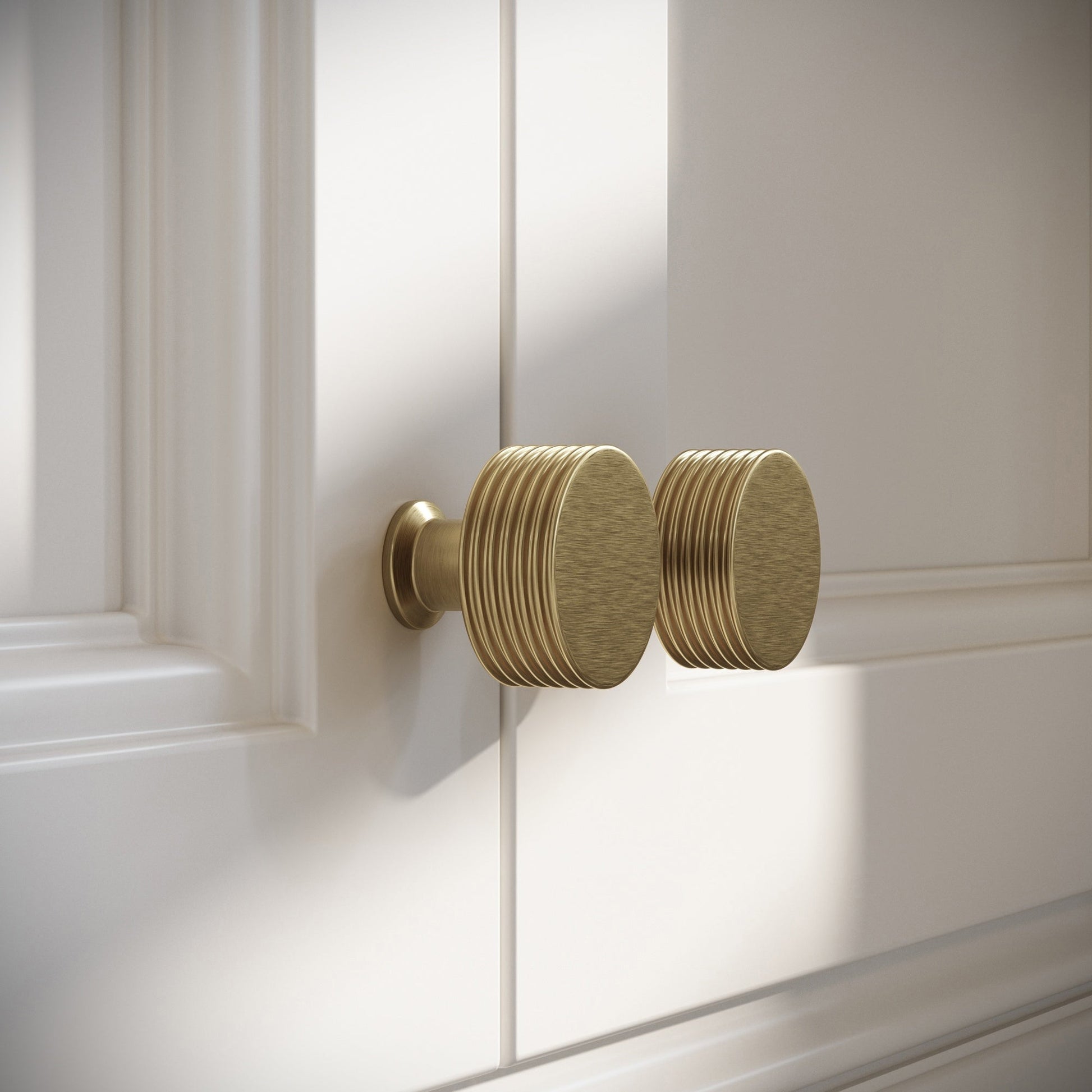 Hampton Brushed Gold Cabinet Knob