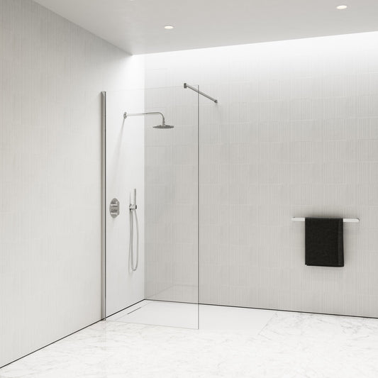 Infinity Complete Walk In Shower Enclosure - Kit A Chrome (ALL SIZES)