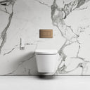 Intellismart Wall Hung Rimless Bidet Toilet with Concealed Cistern Frame and Rose Gold Flush Plate
