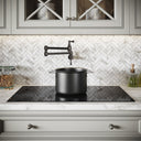 Kempton Traditional Kitchen Pot Filler Tap Deep Bronze