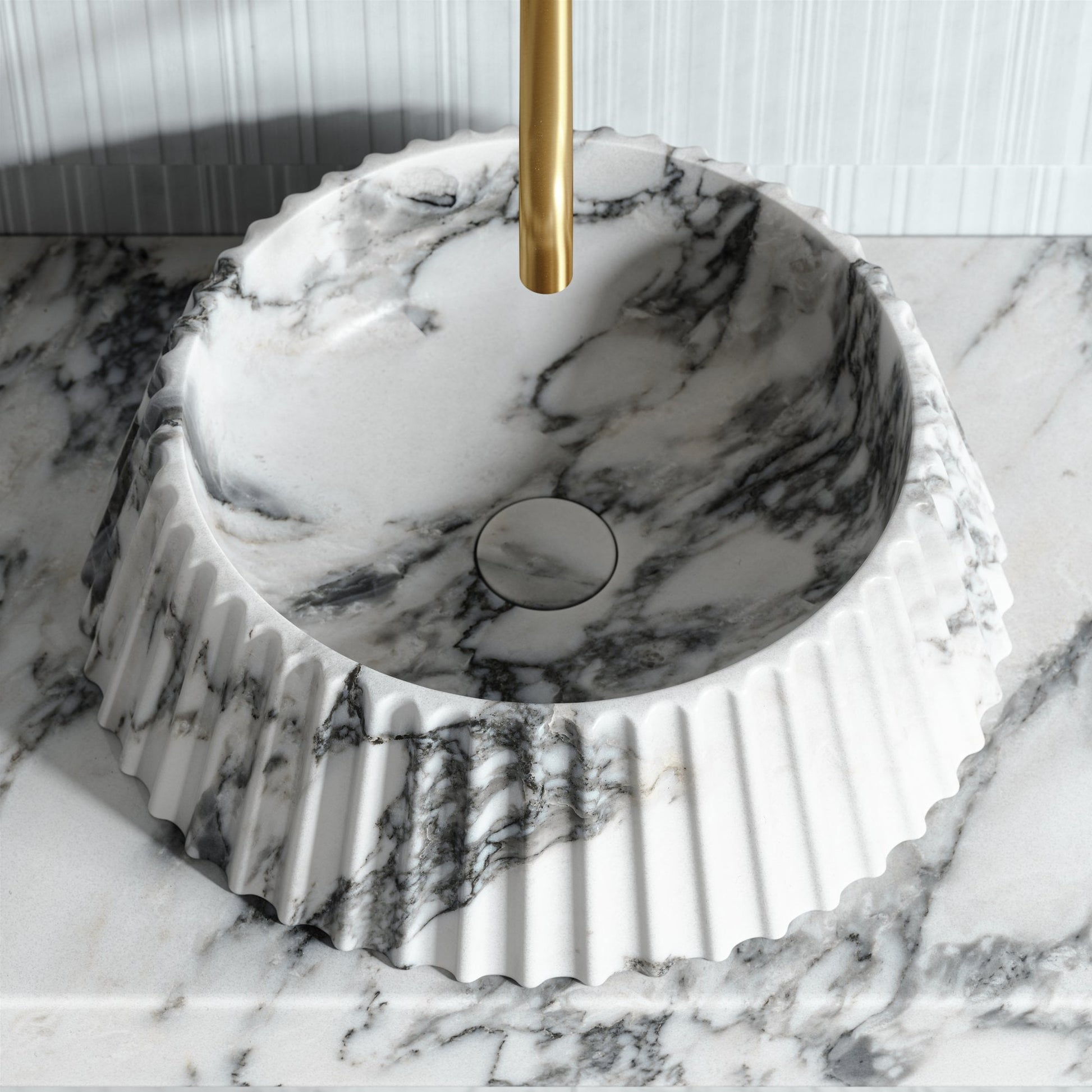 Lamp Arabescato Marble Countertop Basin 450mm