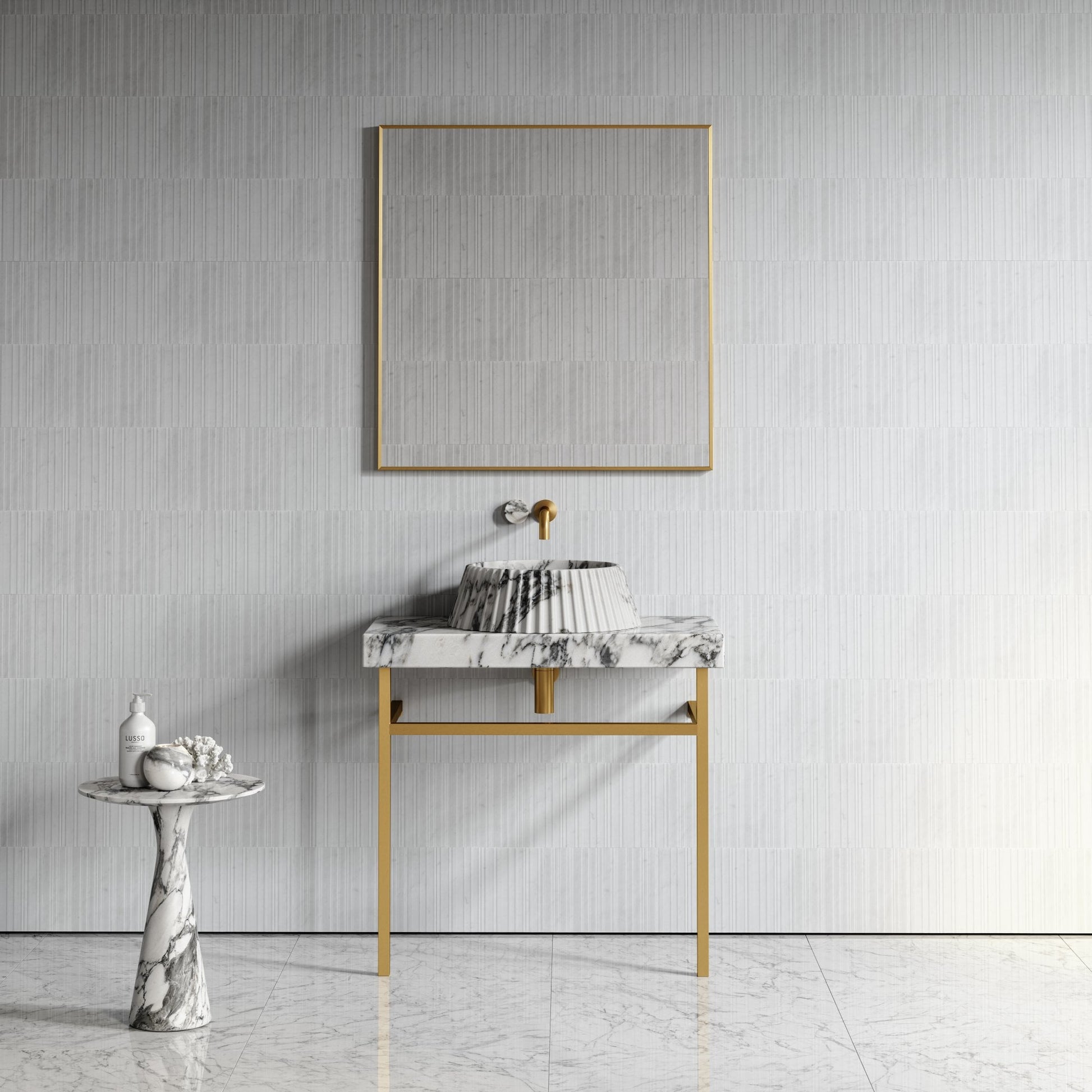 Lamp Arabescato Marble Countertop Basin 450mm