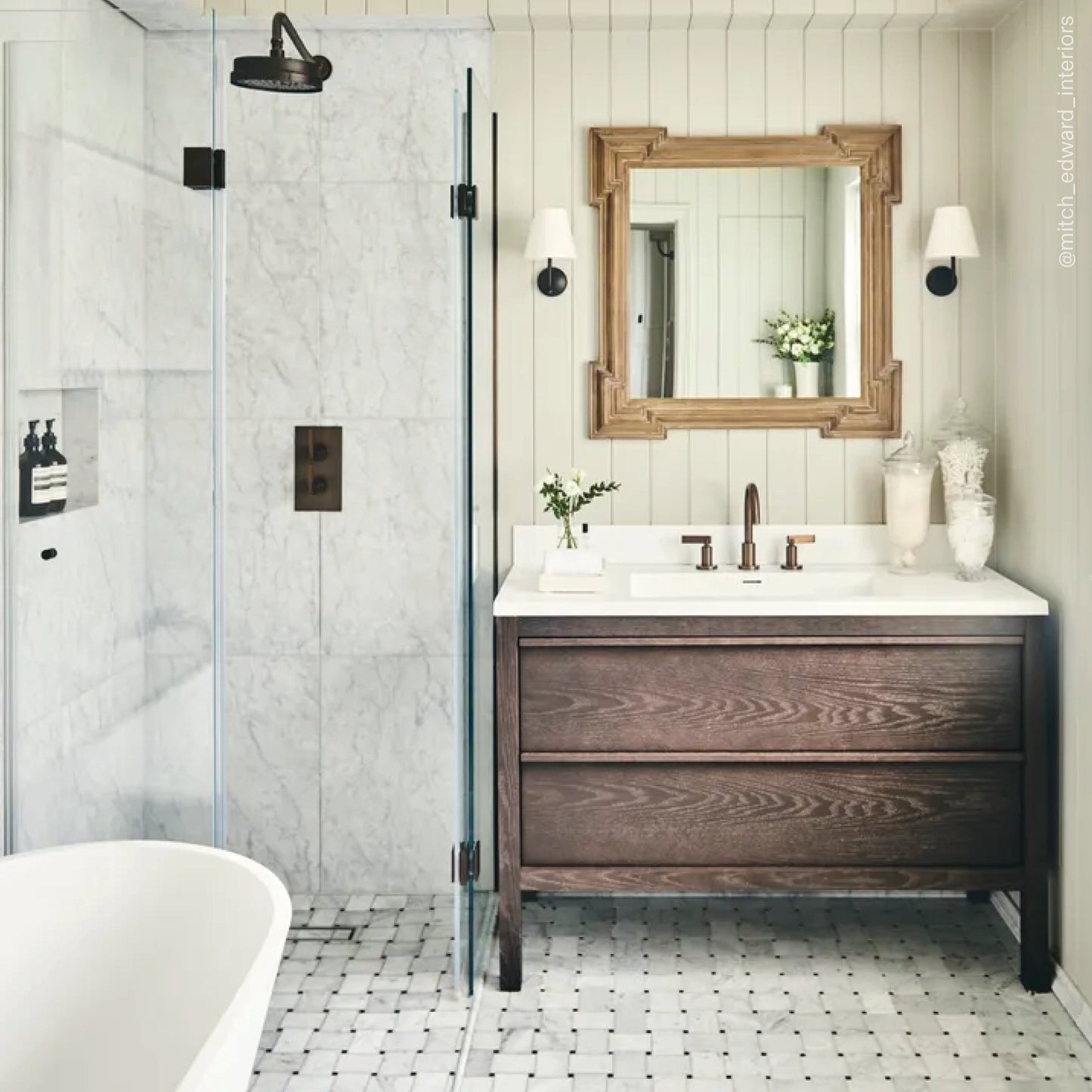 Langham Grey Oak Vanity Unit with Stone Basin 1200mm