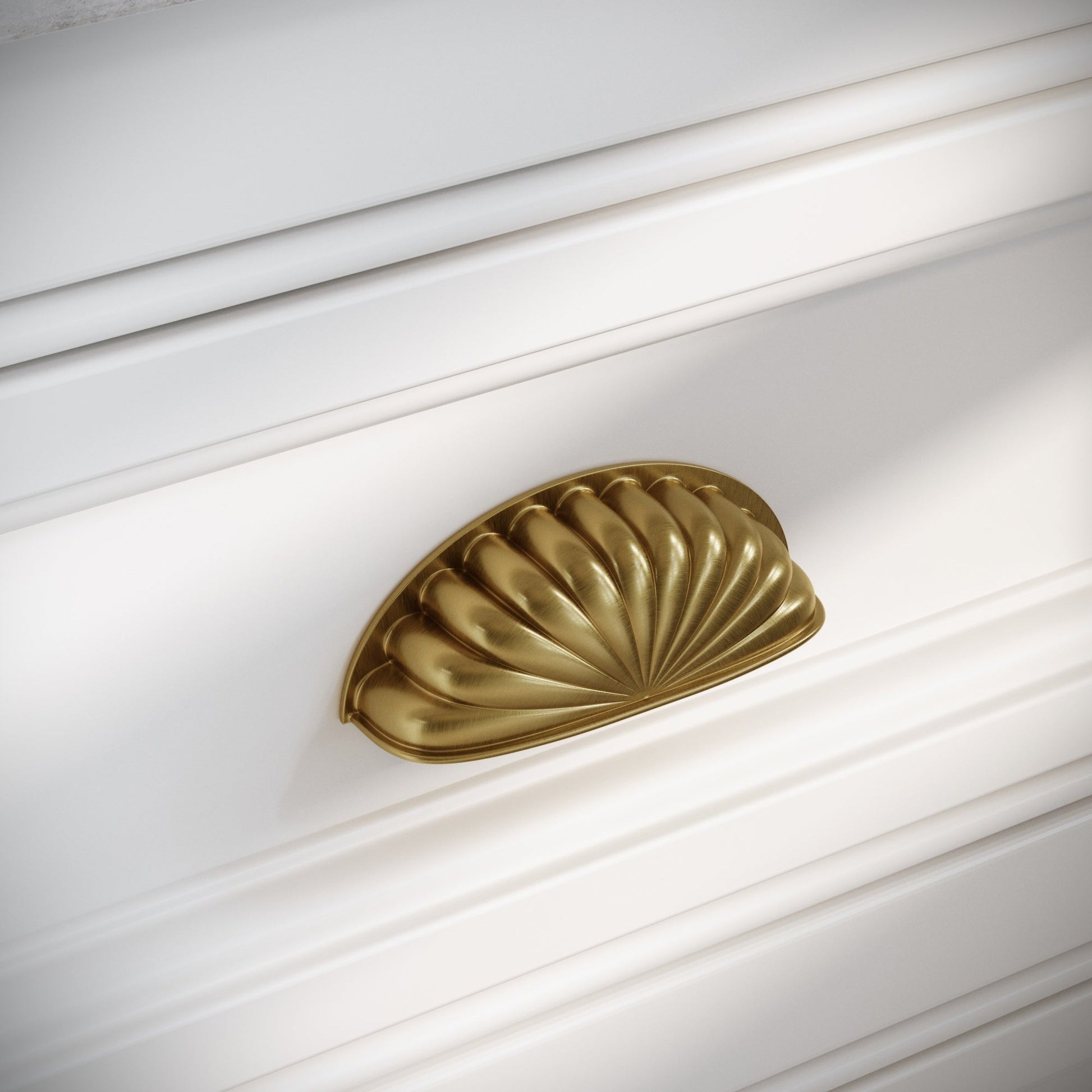Latchford Brushed Gold Cup Handle