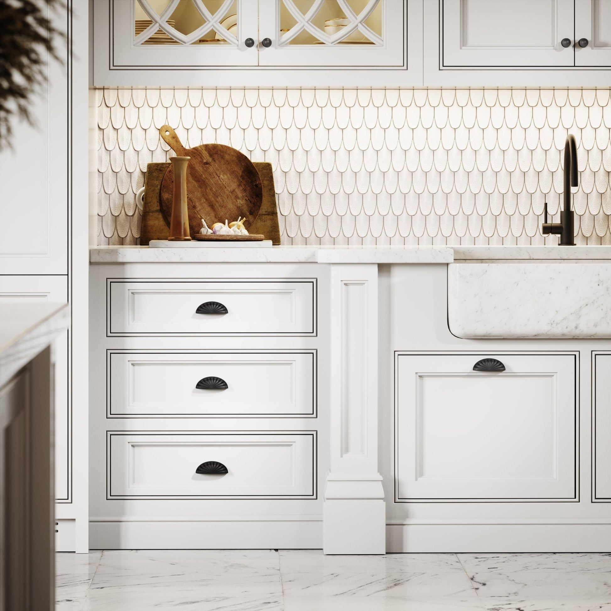 Latchford Matte Black Cup Handle