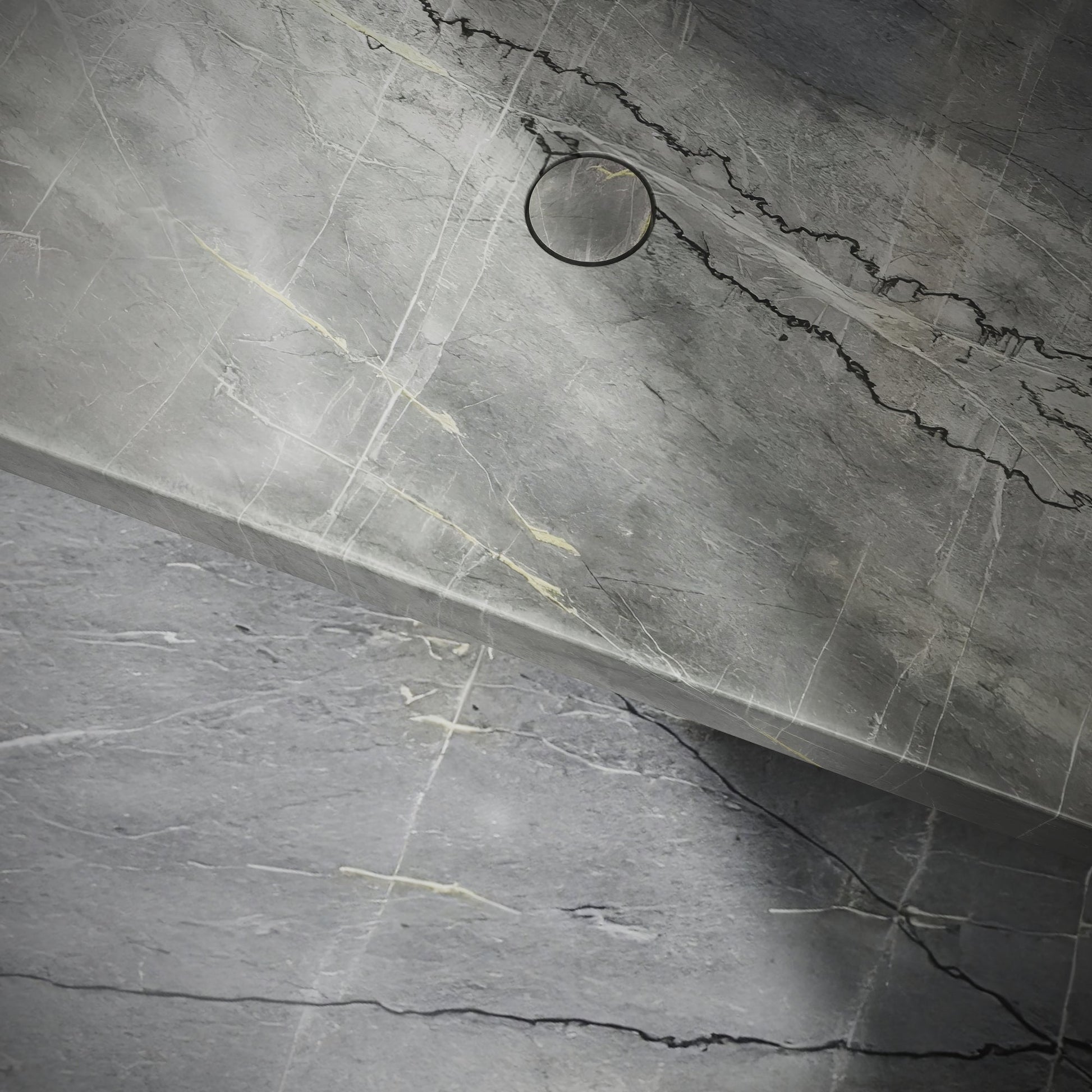 Levitare Amazon Blue Marble Ultra Thin Wall Hung Basin 600mm