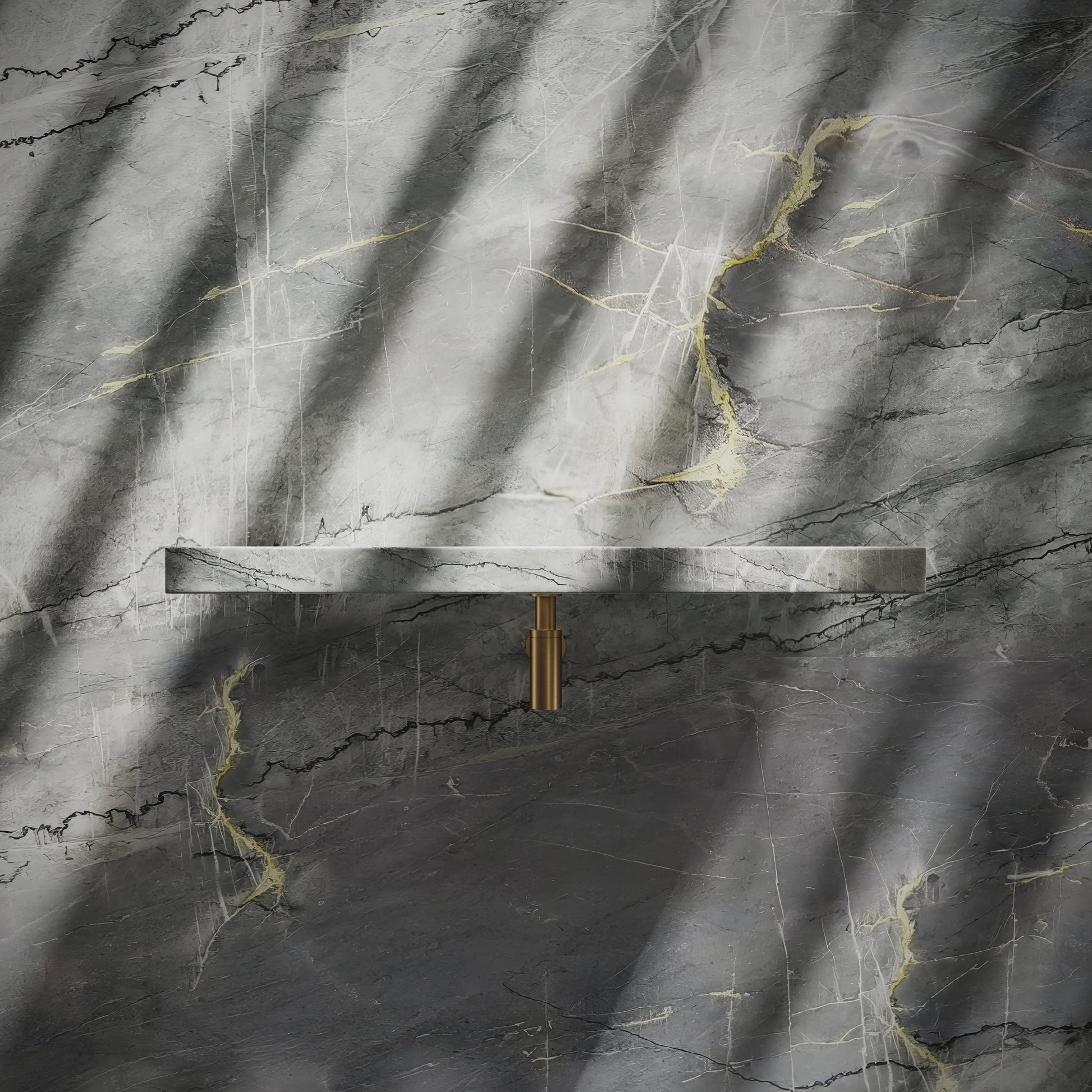 Levitare Amazon Blue Marble Ultra Thin Wall Mounted Basin 800mm