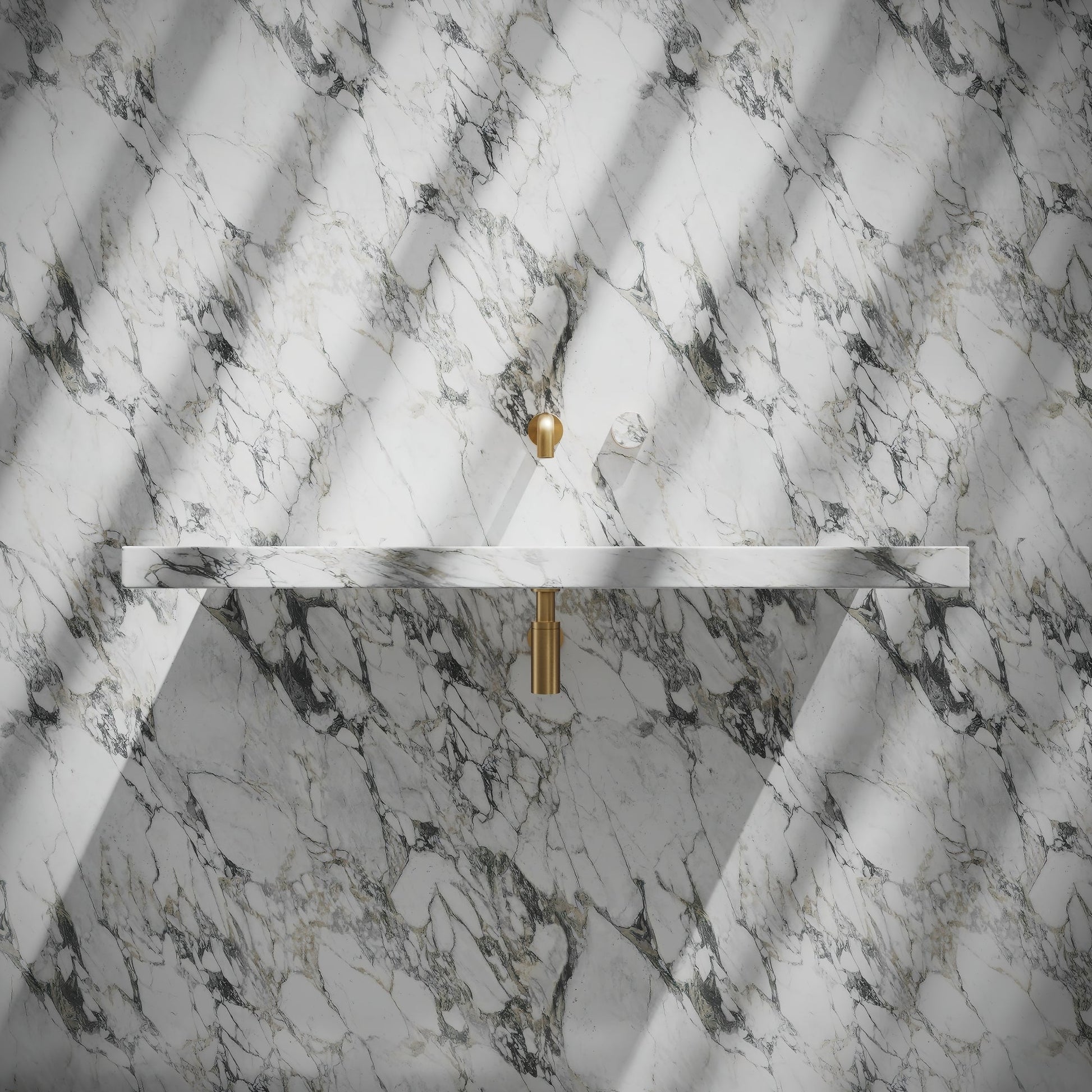 Levitare Arabescato Marble Ultra Thin Wall Mounted Basin 1000mm