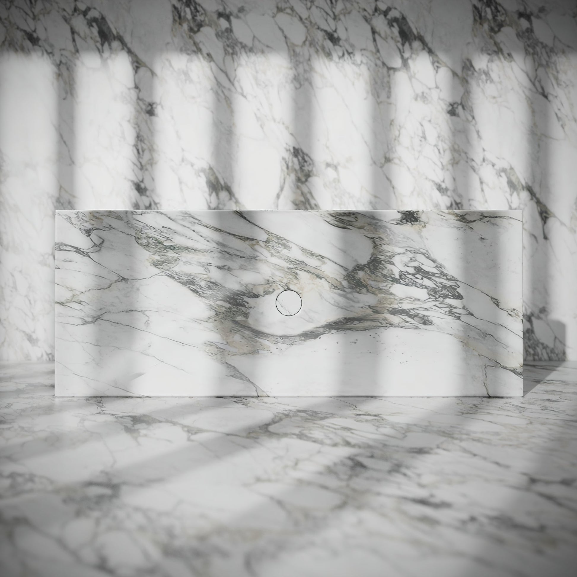 Levitare Arabescato Marble Ultra Thin Wall Mounted Basin 1000mm