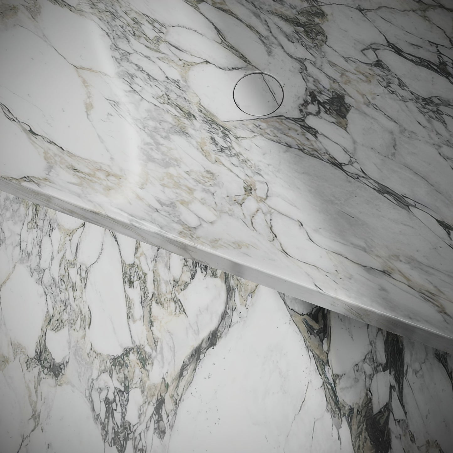 Levitare Arabescato Marble Ultra Thin Wall Mounted Basin 1000mm