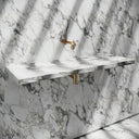Levitare Arabescato Marble Ultra Thin Wall Mounted Basin 1200mm (Centre Waste)