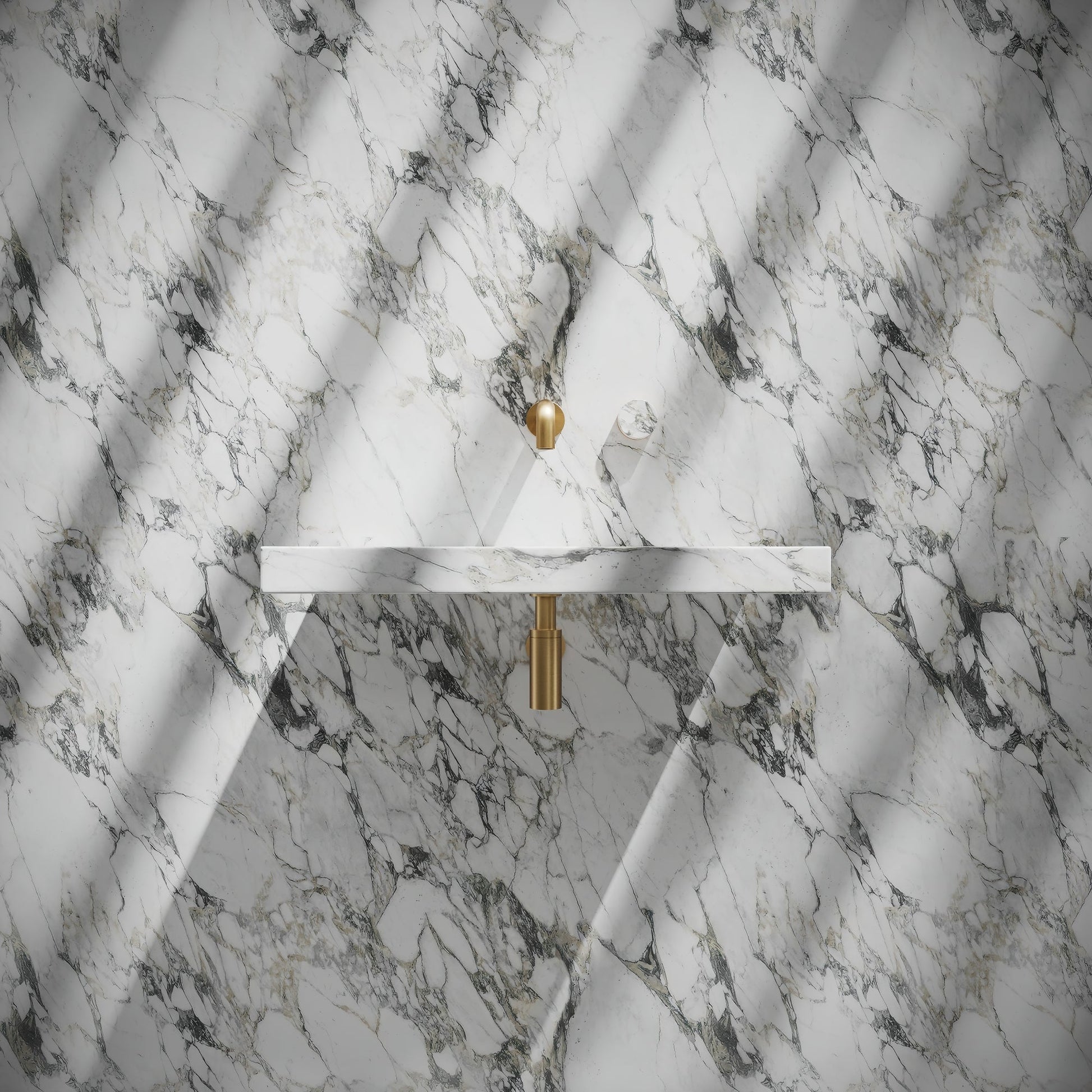 Levitare Arabescato Marble Ultra Thin Wall Mounted Basin 800mm