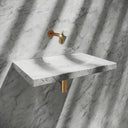 Levitare Carrara Marble Ultra Thin Wall Hung Basin 600mm