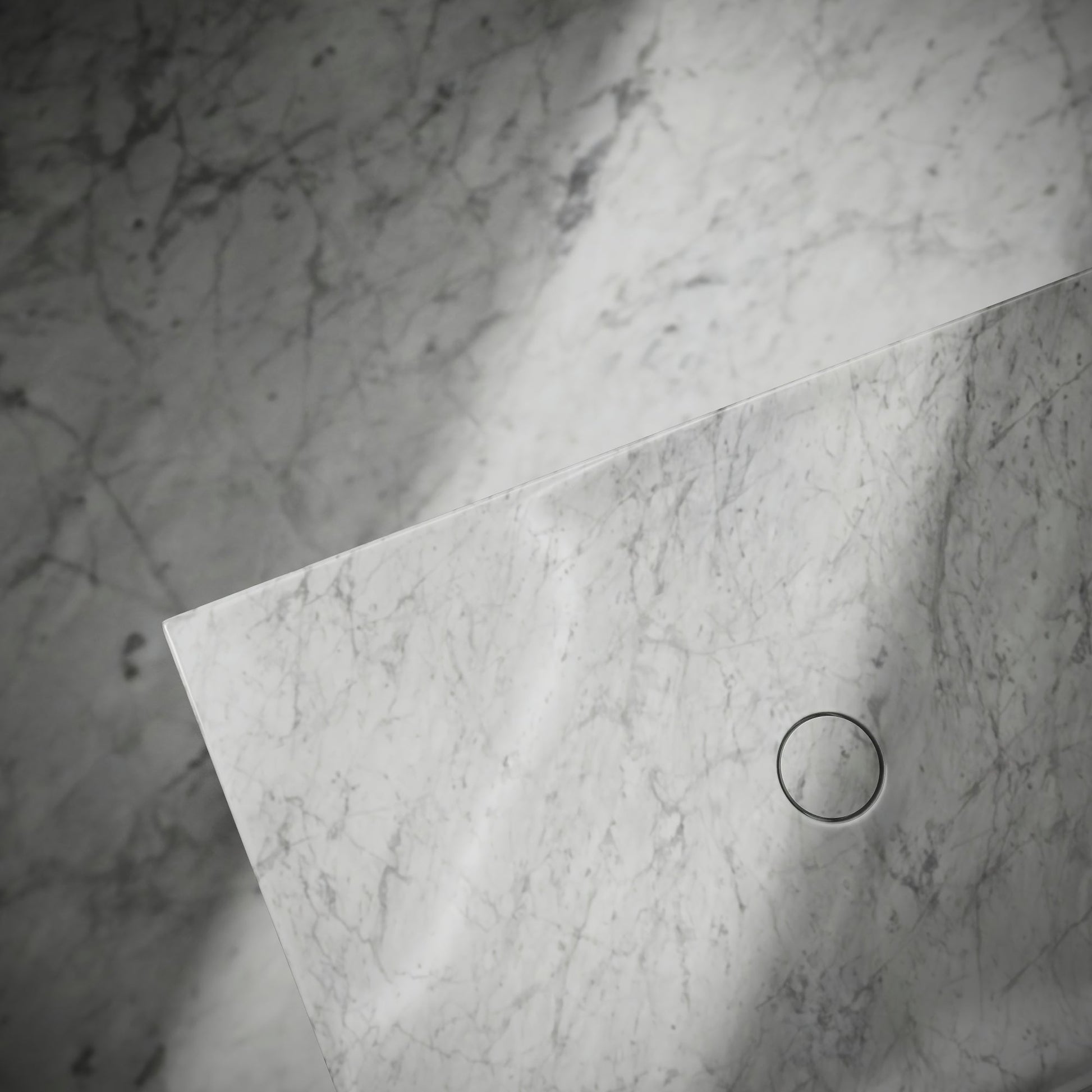 Levitare Carrara Marble Ultra Thin Wall Hung Basin 600mm