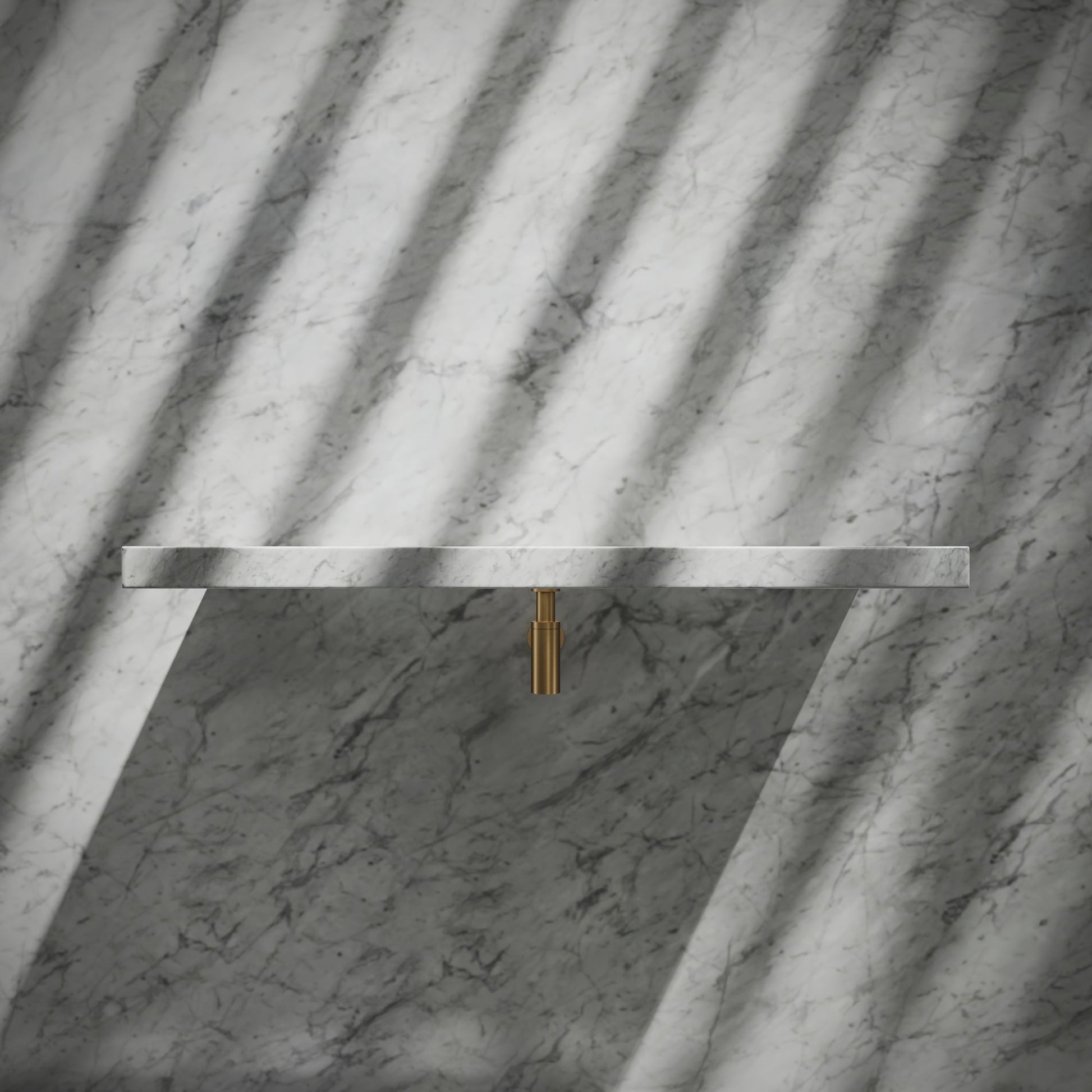 Levitare Carrara Marble Ultra Thin Wall Mounted Basin 1000mm