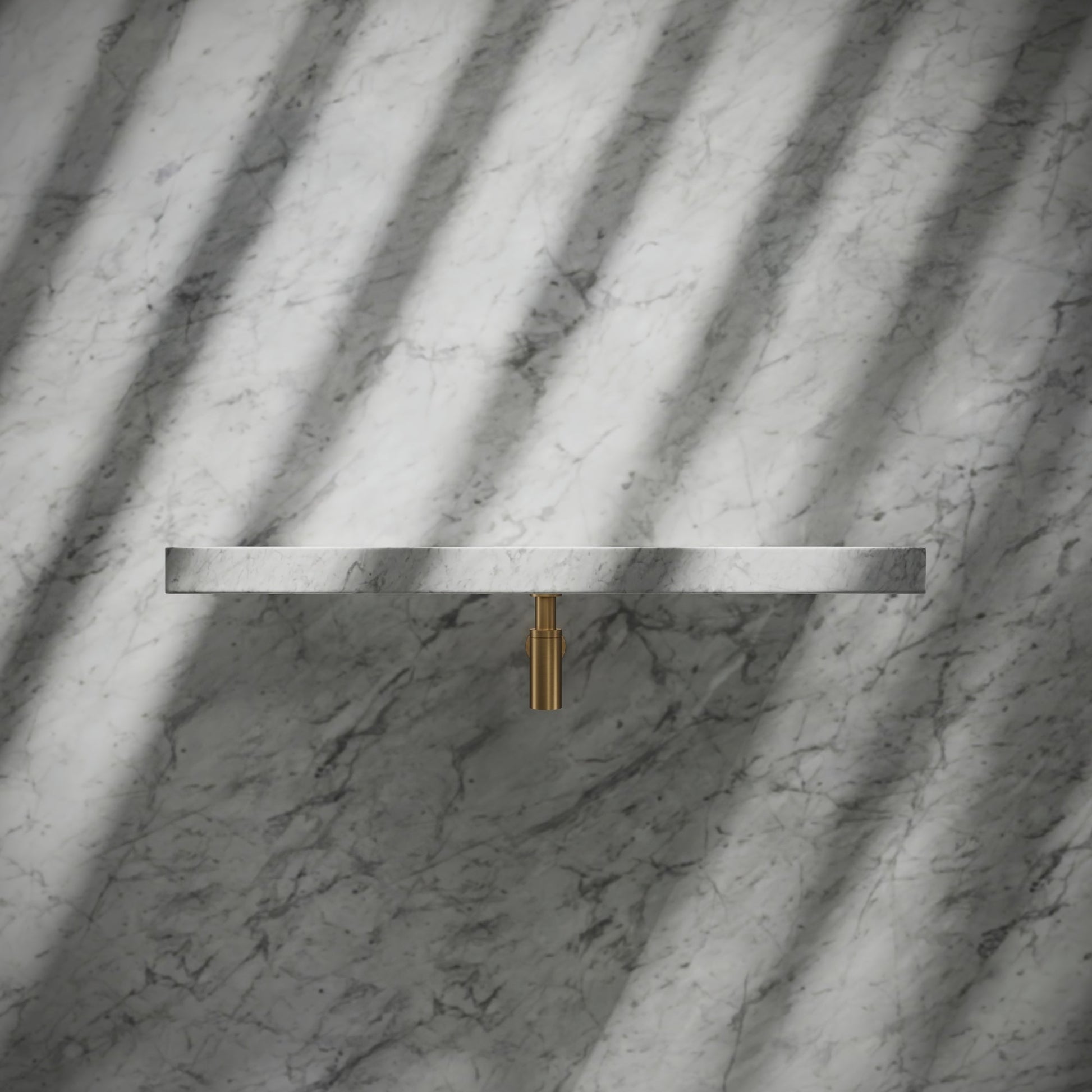 Levitare Carrara Marble Ultra Thin Wall Mounted Basin 800mm