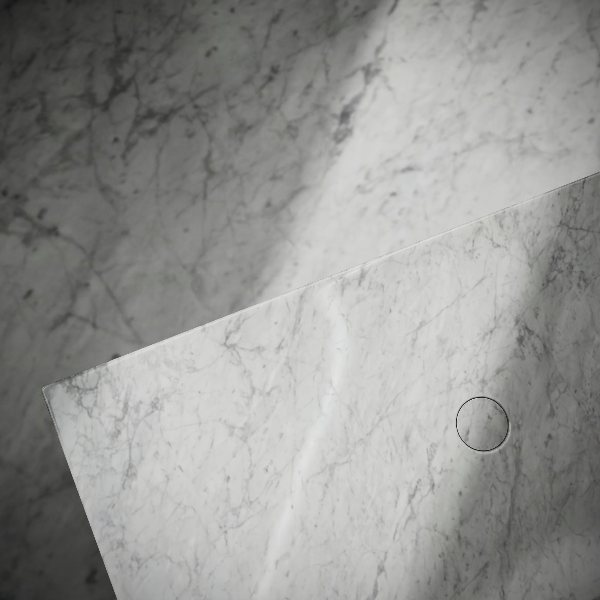 Levitare Carrara Marble Ultra Thin Wall Mounted Basin 800mm