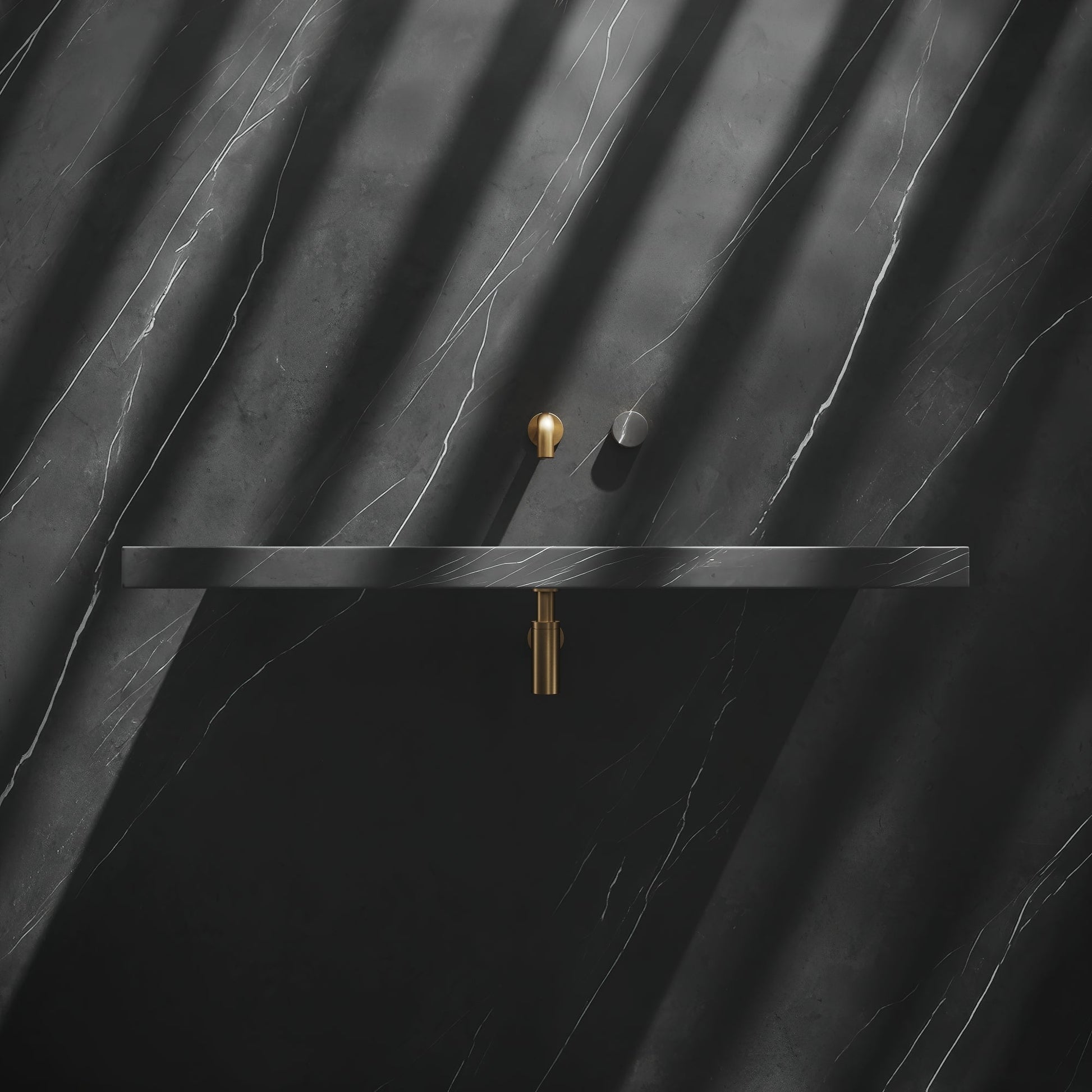 Levitare Grey Pietra Marble Ultra Thin Wall Mounted Basin 1000mm