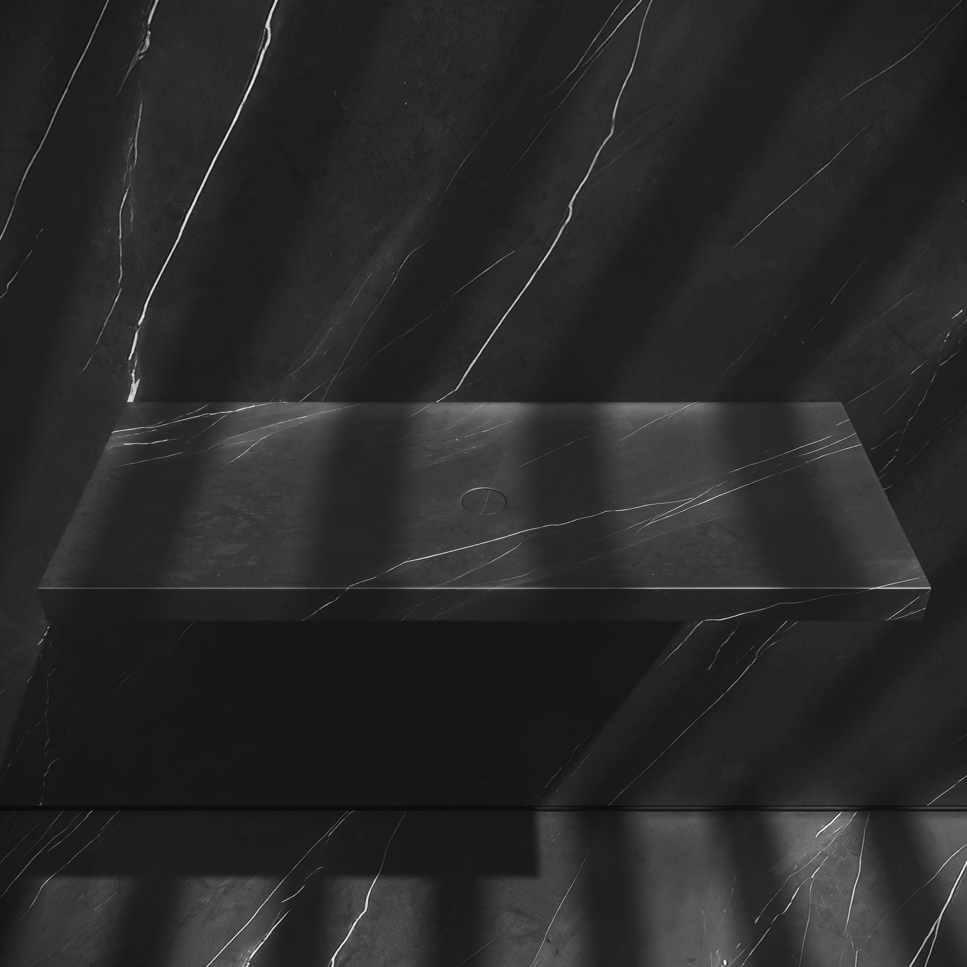 Levitare Grey Pietra Marble Ultra Thin Wall Mounted Basin 1000mm