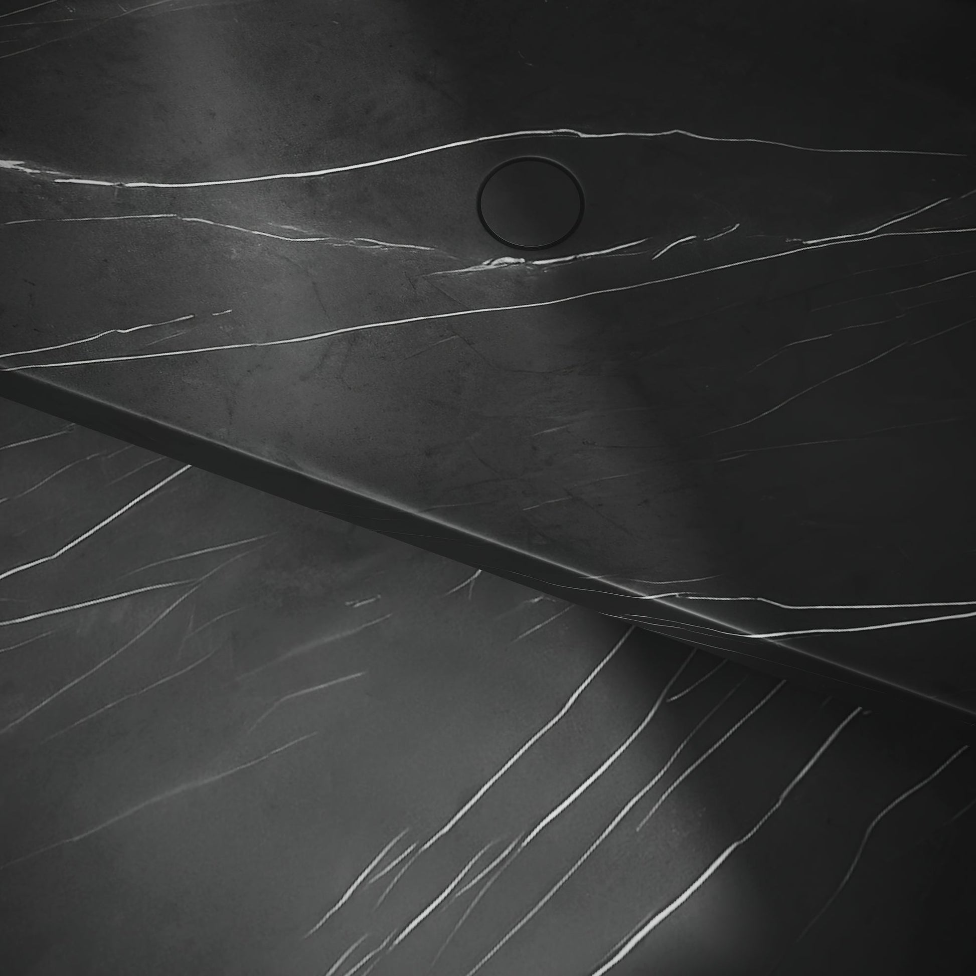 Levitare Grey Pietra Marble Ultra Thin Wall Mounted Basin 1200mm (Centre Waste)