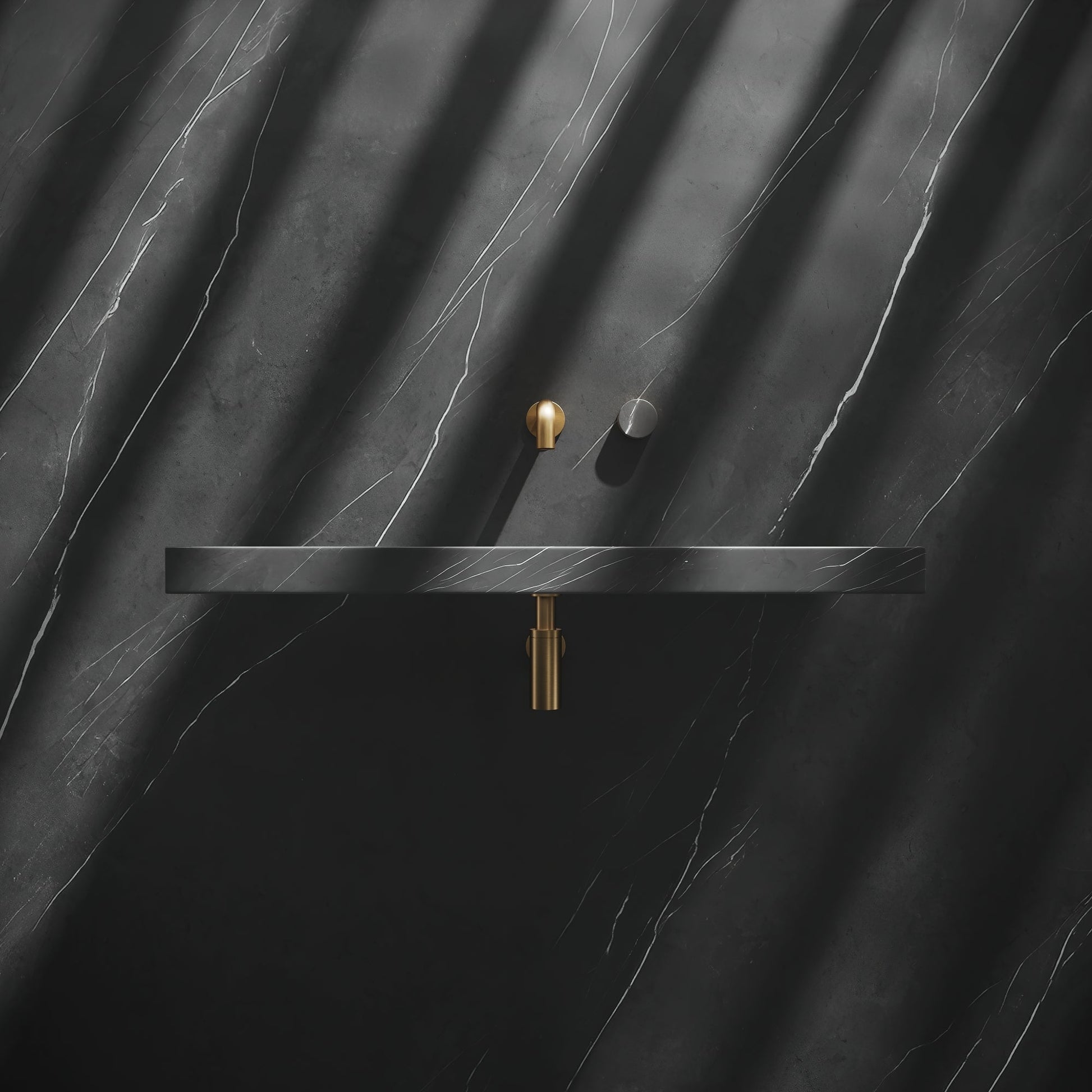 Levitare Grey Pietra Marble Ultra Thin Wall Mounted Basin 800mm