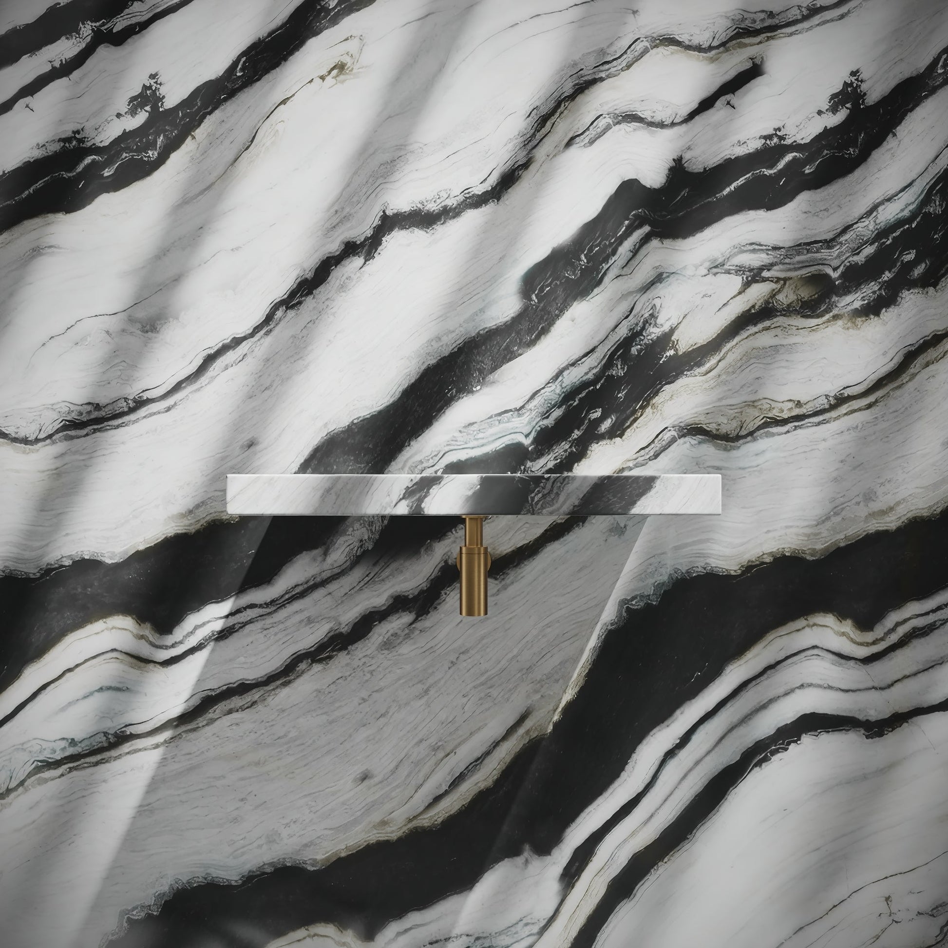 Levitare Panda Marble Ultra Thin Wall Hung Basin 600mm