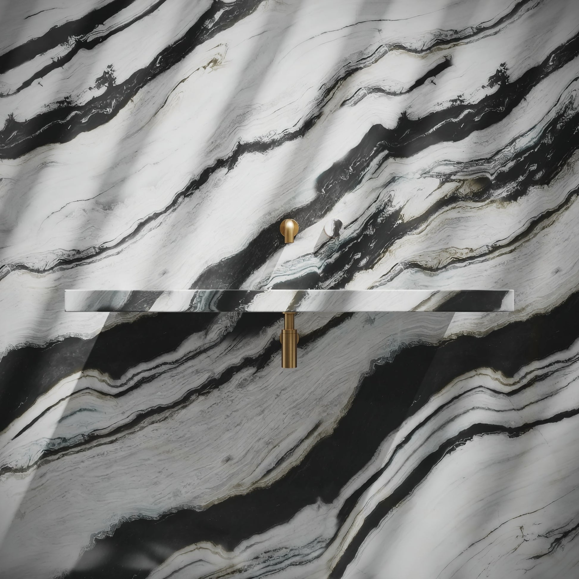 Levitare Panda Marble Ultra Thin Wall Mounted Basin 1000mm