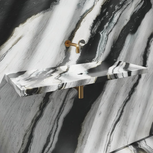 Levitare Panda Marble Ultra Thin Wall Mounted Basin 1000mm