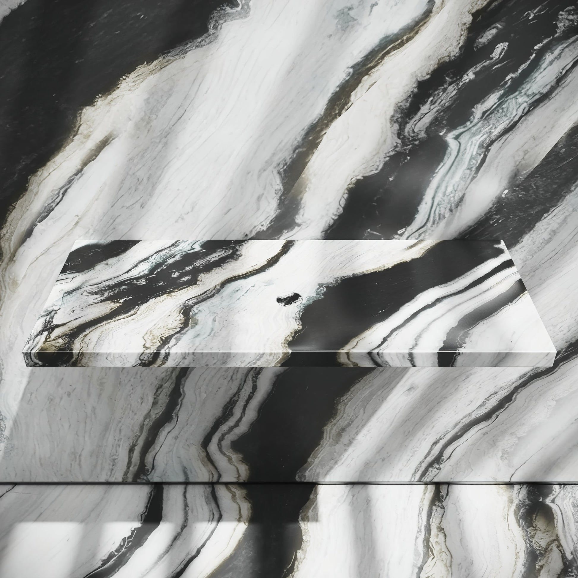 Levitare Panda Marble Ultra Thin Wall Mounted Basin 1000mm