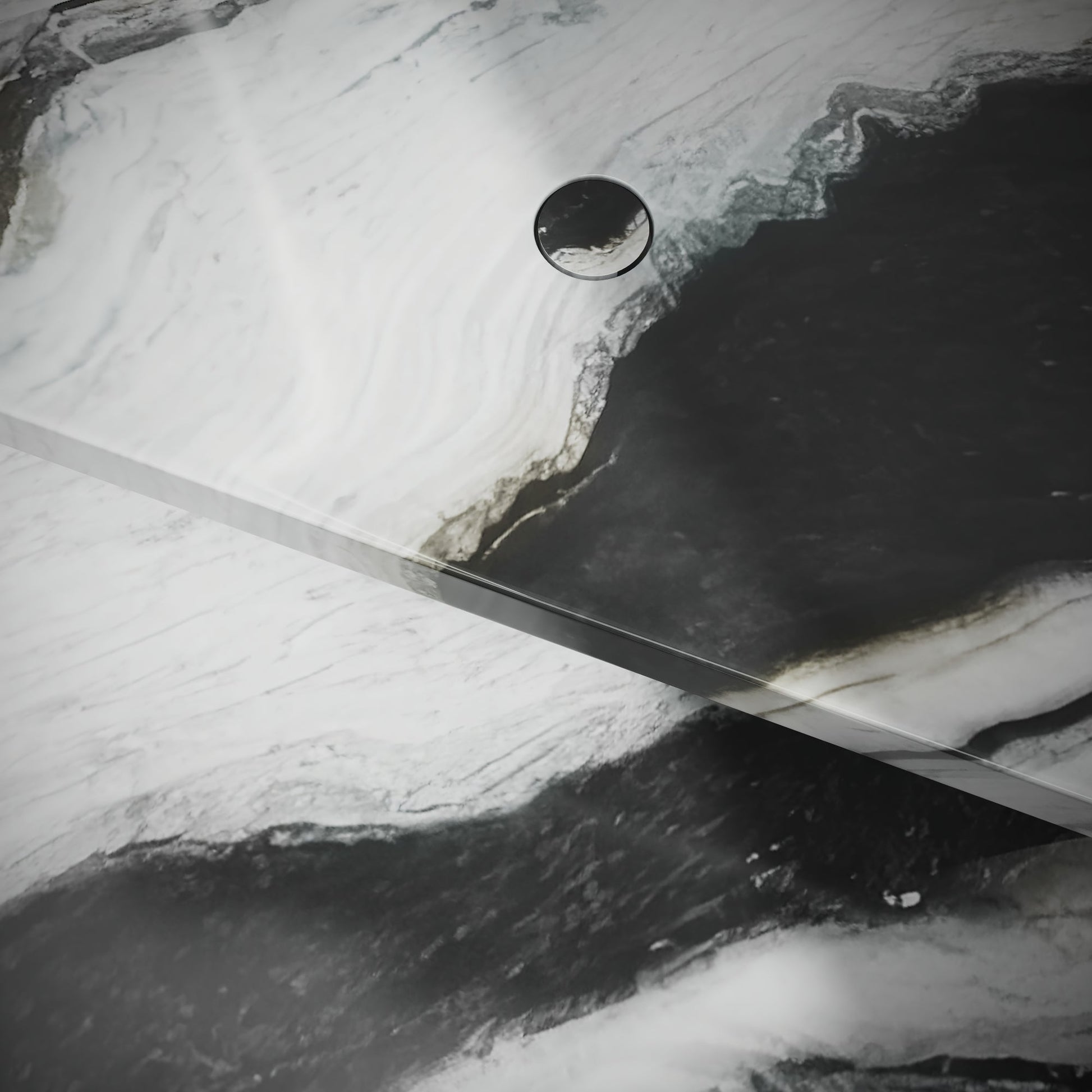 Levitare Panda Marble Ultra Thin Wall Mounted Basin 1200mm (Centre Waste)