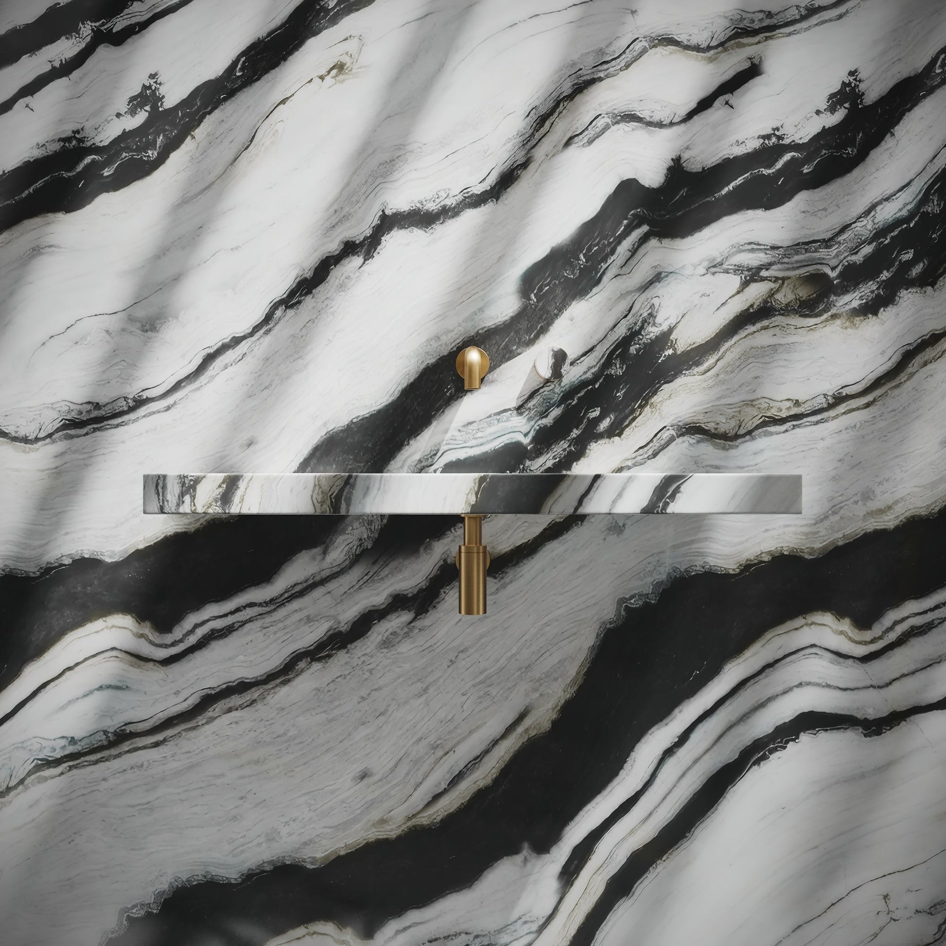 Levitare Panda Marble Ultra Thin Wall Mounted Basin 800mm