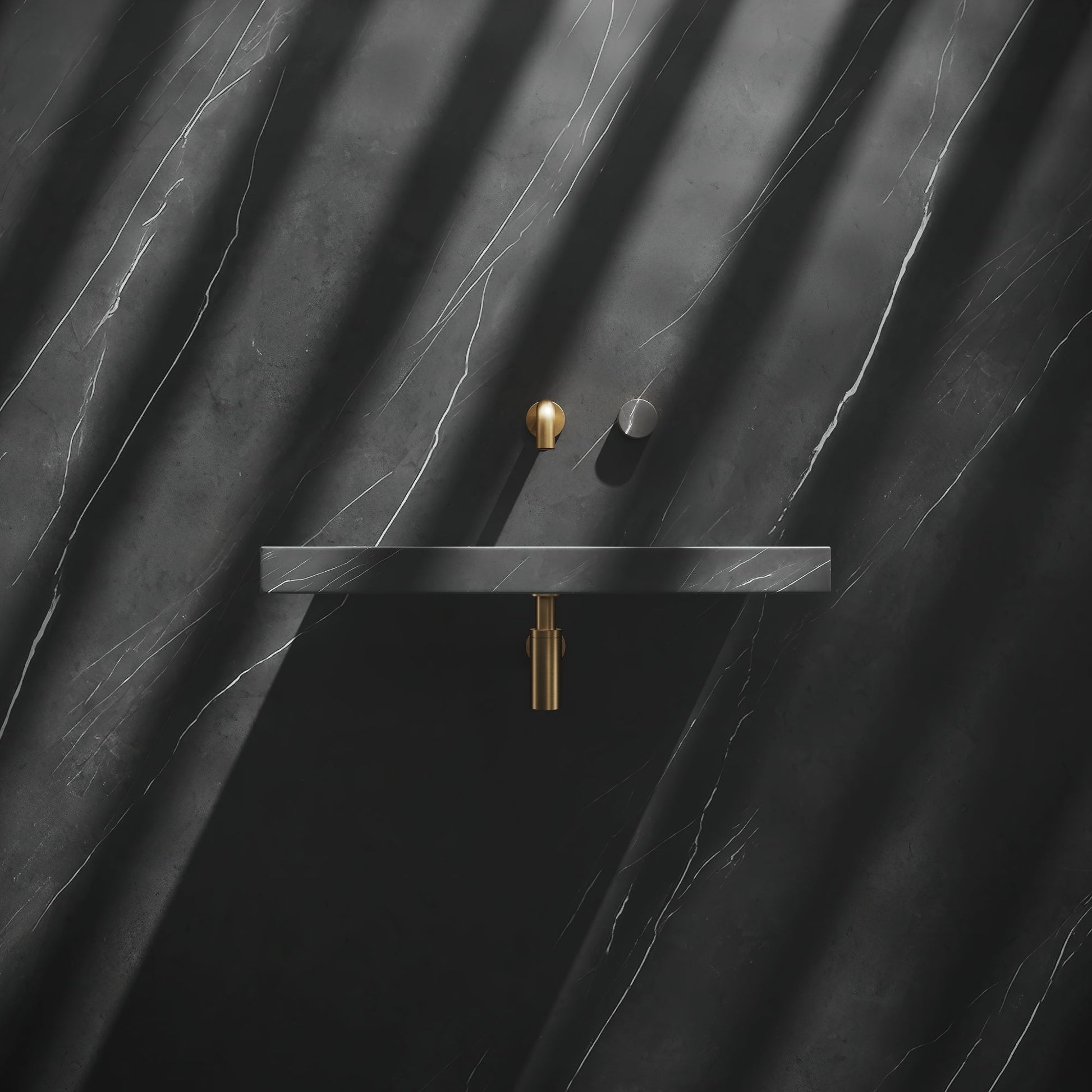 Levitare Pietra Grey Marble Ultra Thin Wall Hung Basin 600mm