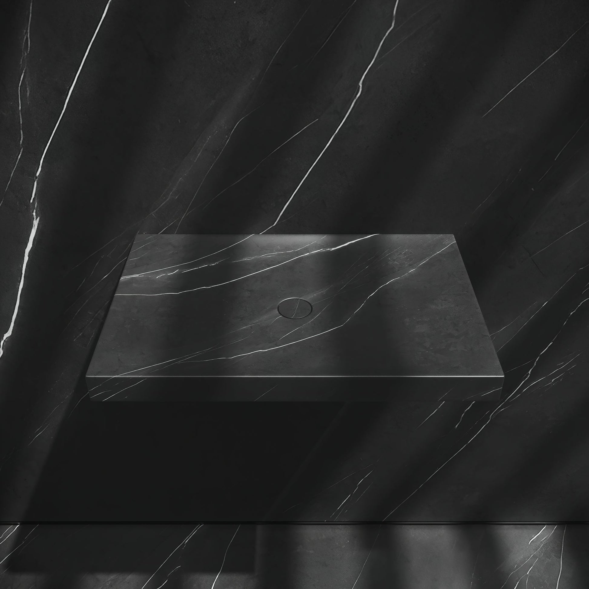 Levitare Pietra Grey Marble Ultra Thin Wall Hung Basin 600mm