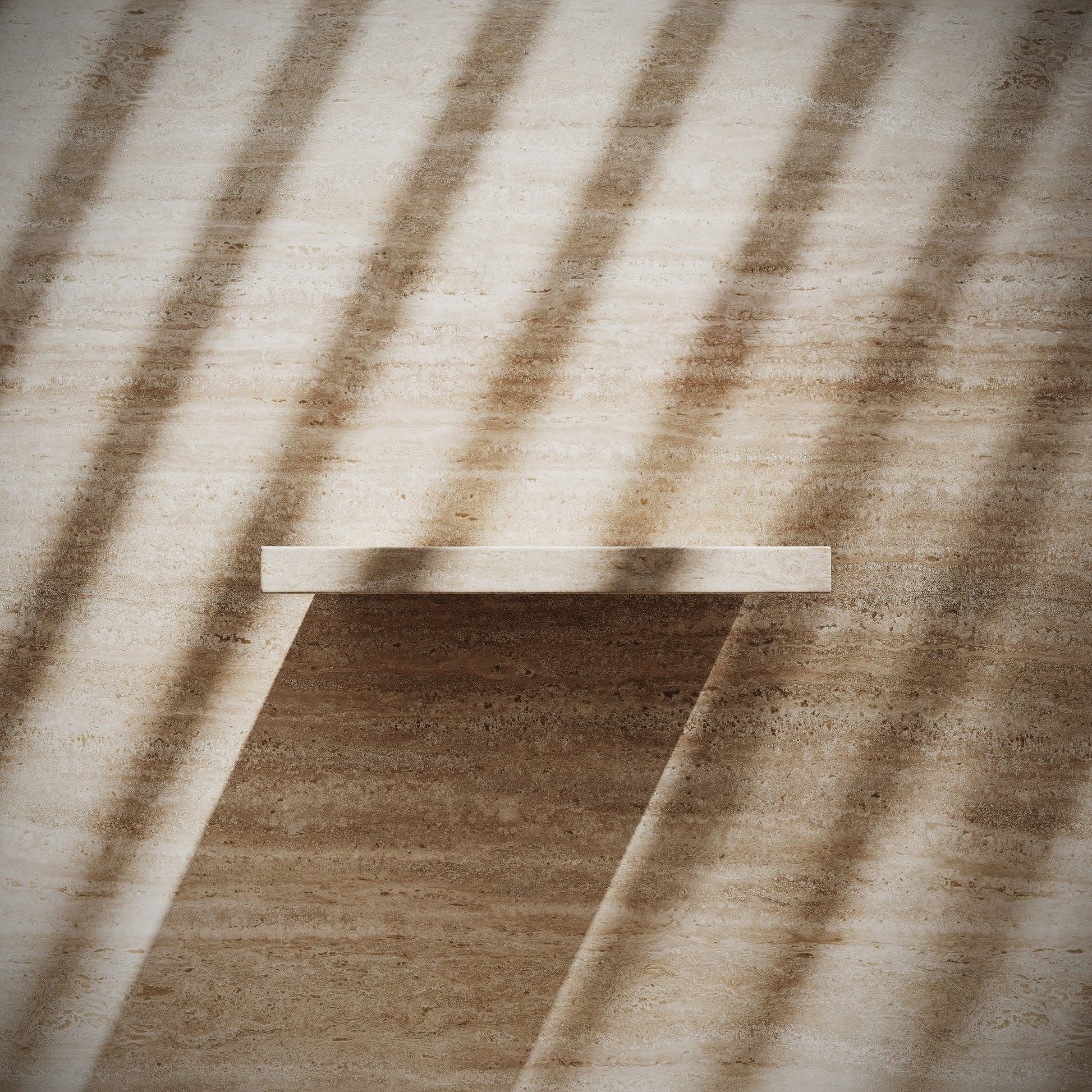 Levitare Travertine Marble Ultra Thin Wall Hung Basin 600mm