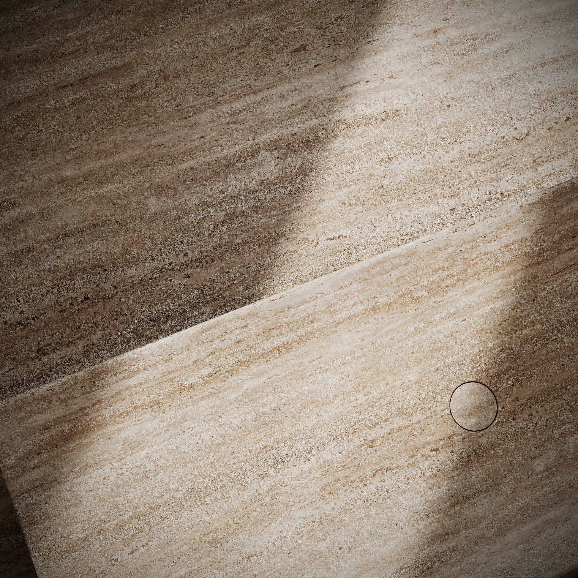 Levitare Travertine Marble Ultra Thin Wall Mounted Basin 1000mm