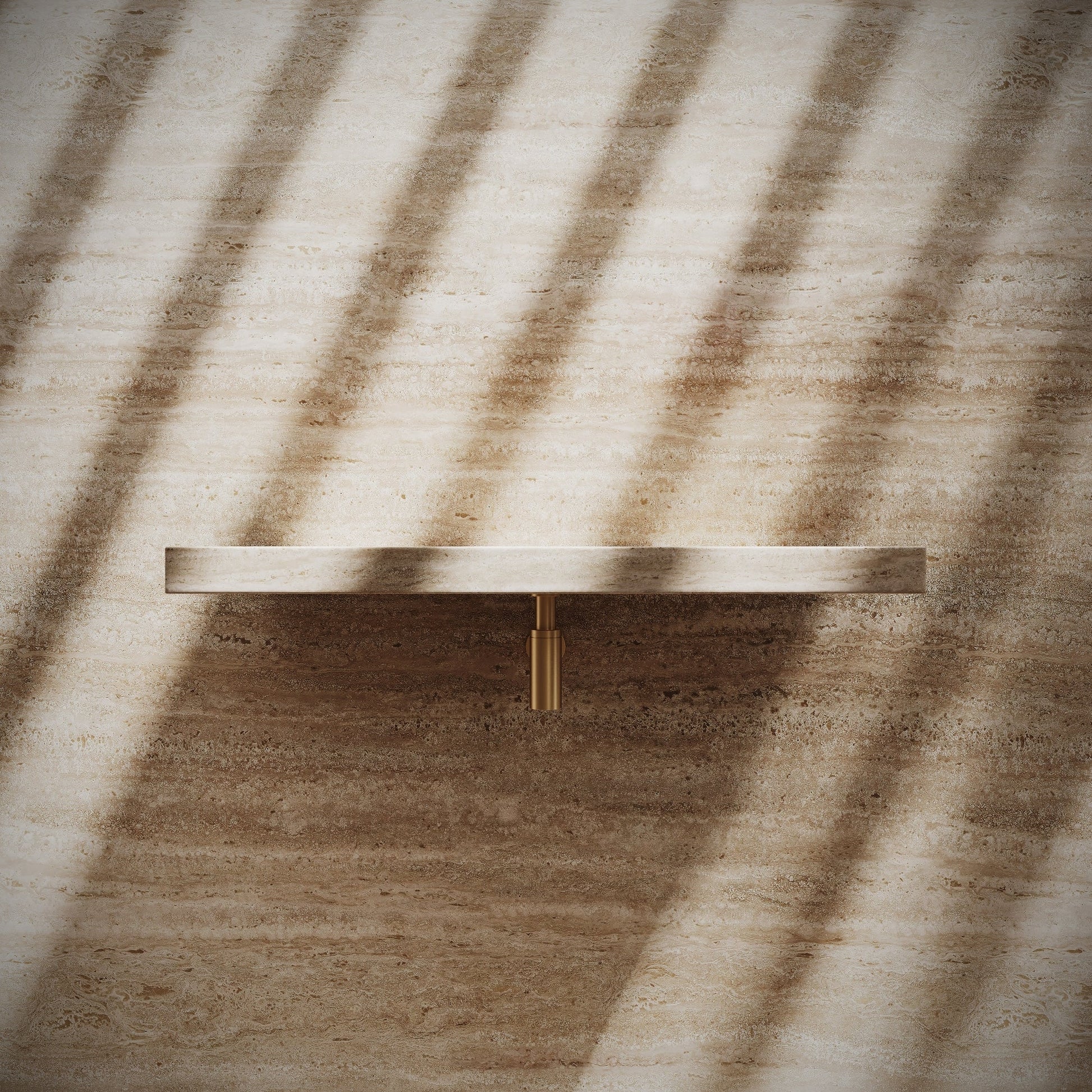 Levitare Travertine Marble Ultra Thin Wall Mounted Basin 800mm