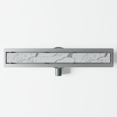Linear Brushed Stainless Tileable Wetroom Waste Kit