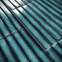 Linear Mosaic Aqua Gem Blue Glazed Porcelain Wall Tile 293 x 313mm
