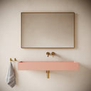 Lineare Blush Concrete Wall Hung Basin 1200mm