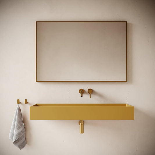 Lineare Saffron Concrete Wall Hung Basin 1200mm