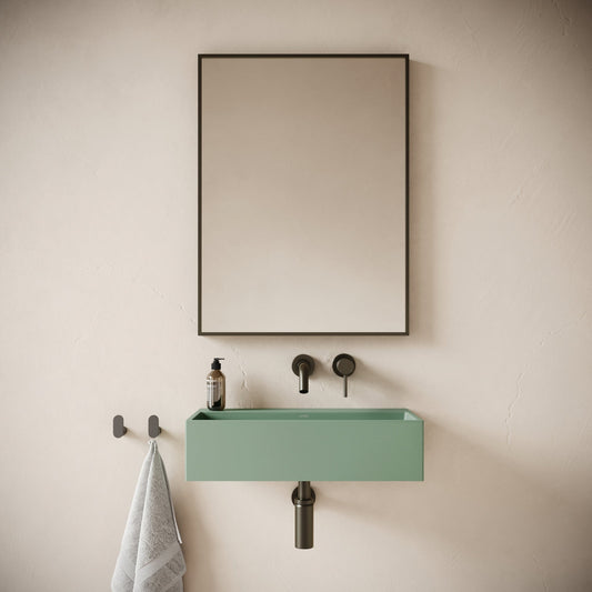 Lineare Seafoam Concrete Wall Hung Basin 600mm