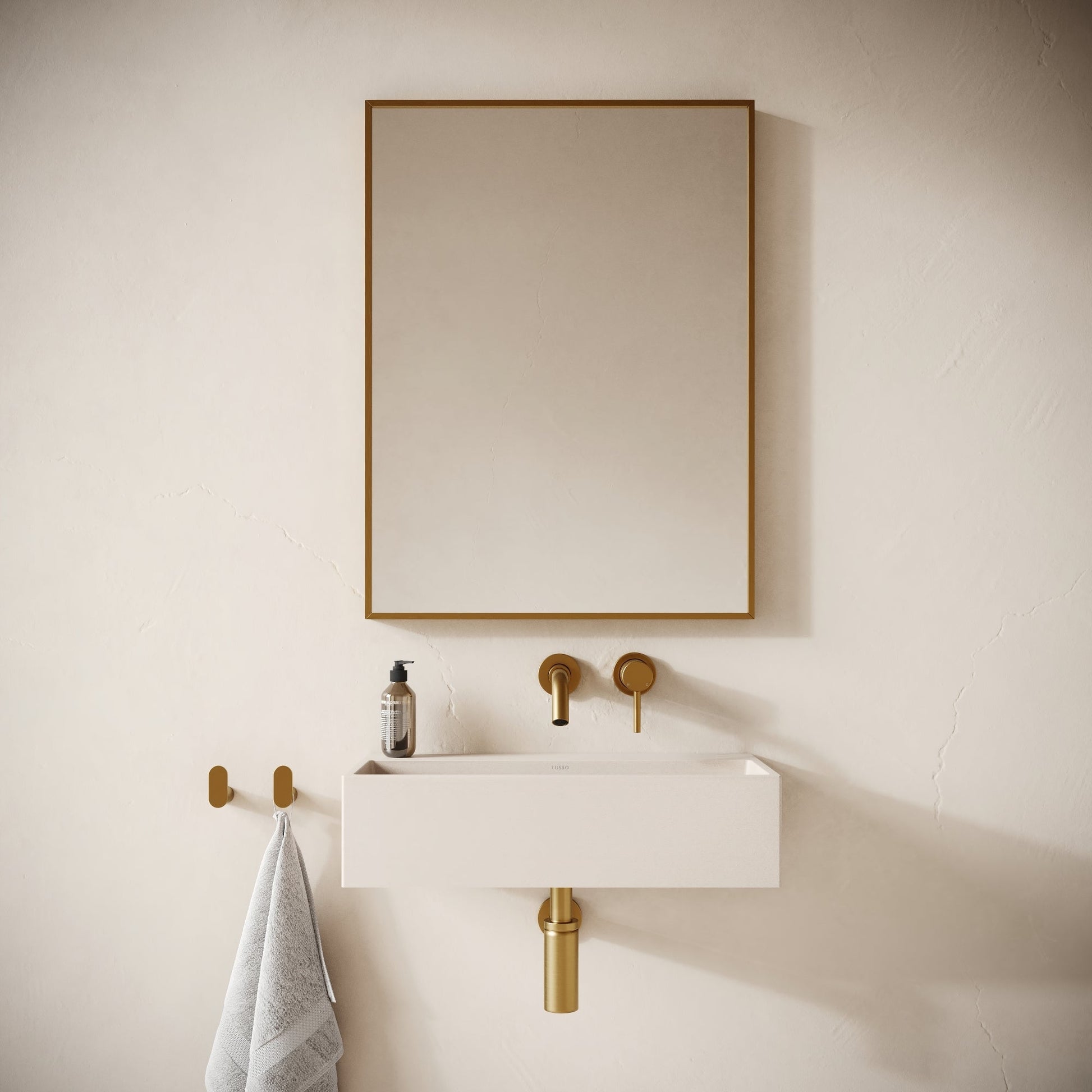 Lineare Shore Concrete Wall Hung Basin 600mm