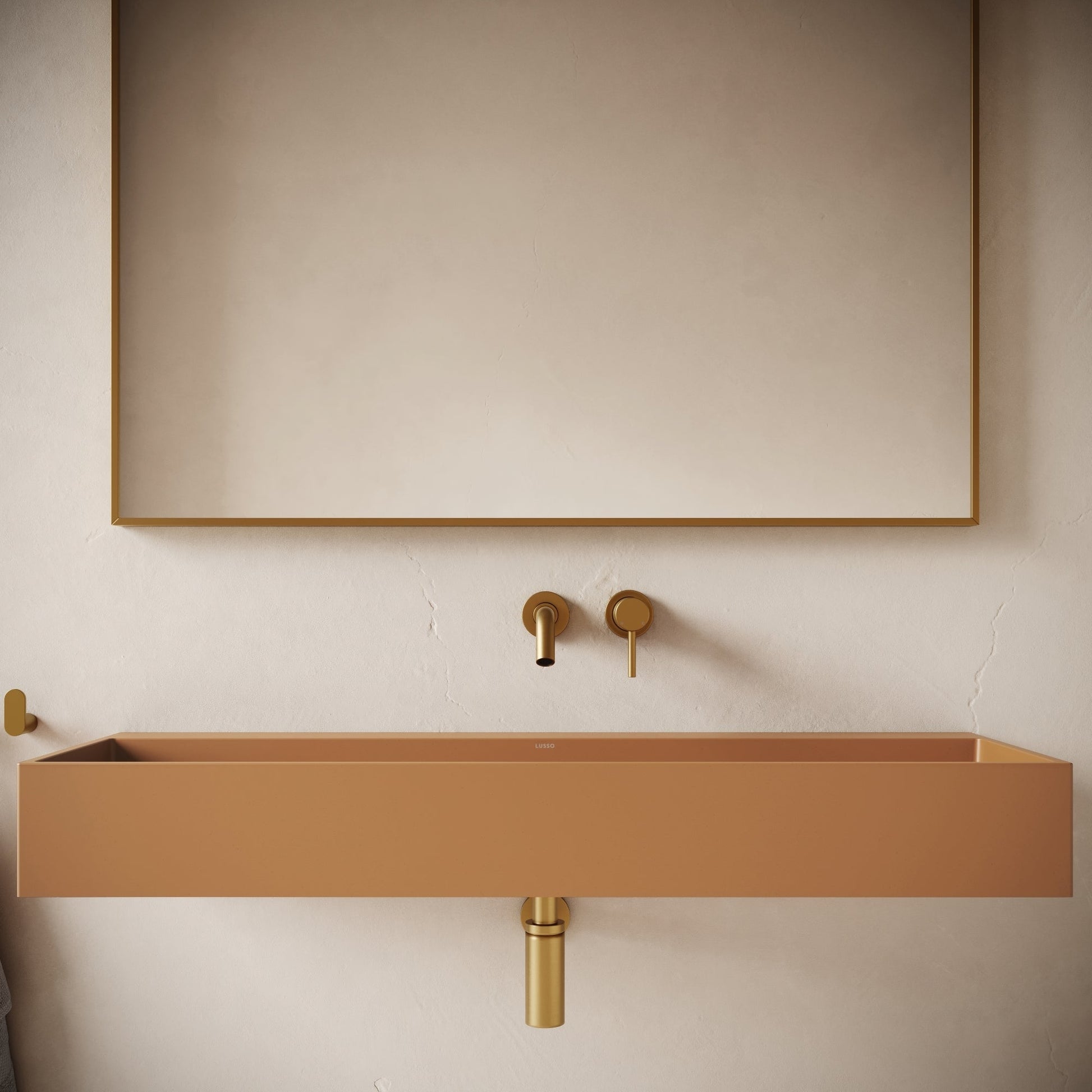 Lineare Sienna Concrete Wall Hung Basin 1200mm